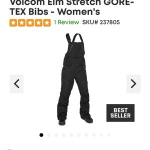 Volcom Womens Elm Stretch GORE TEX Bib